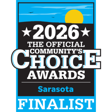 Community's Choice Awards Sarasota — Finalist badge