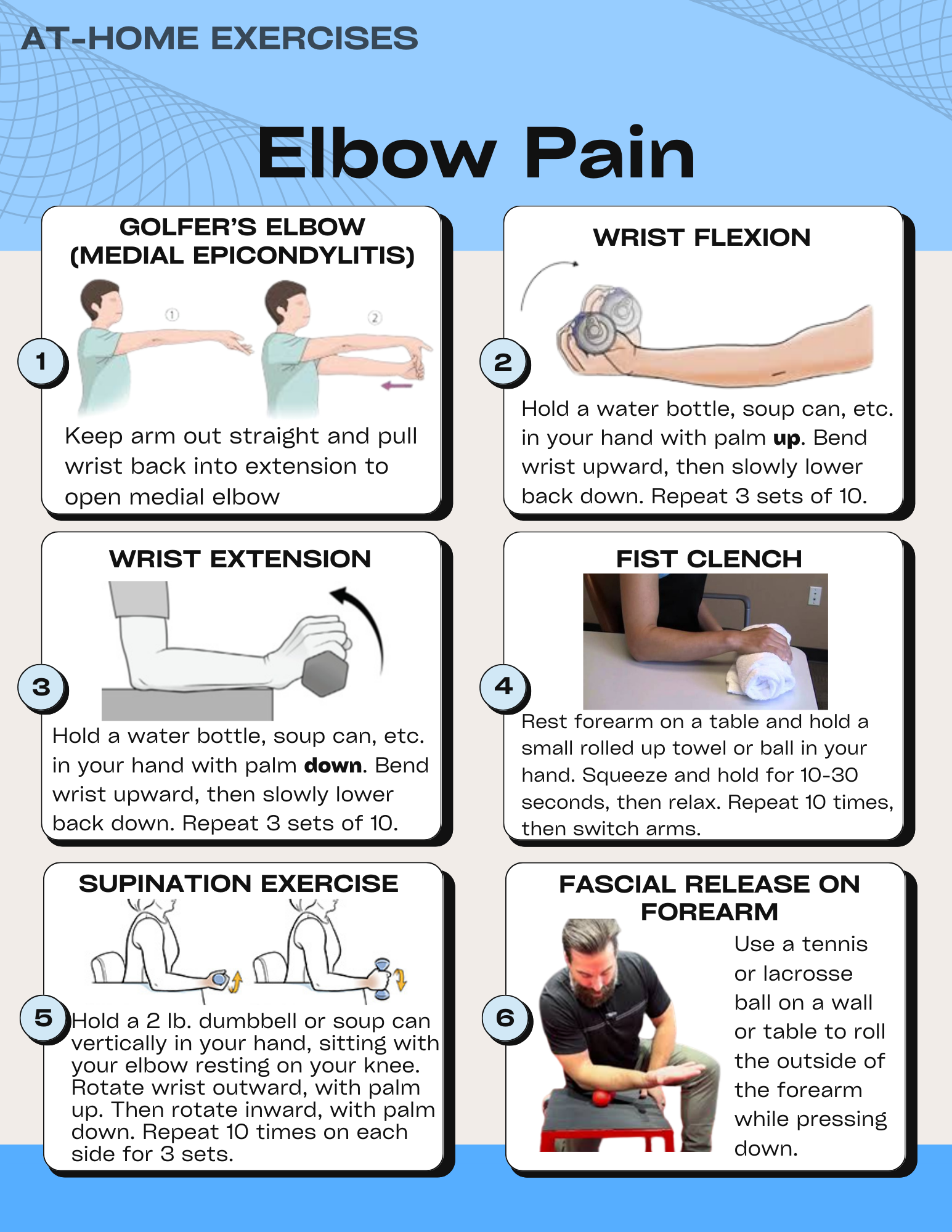 At Home Exercises for Elbow Pain Relief
