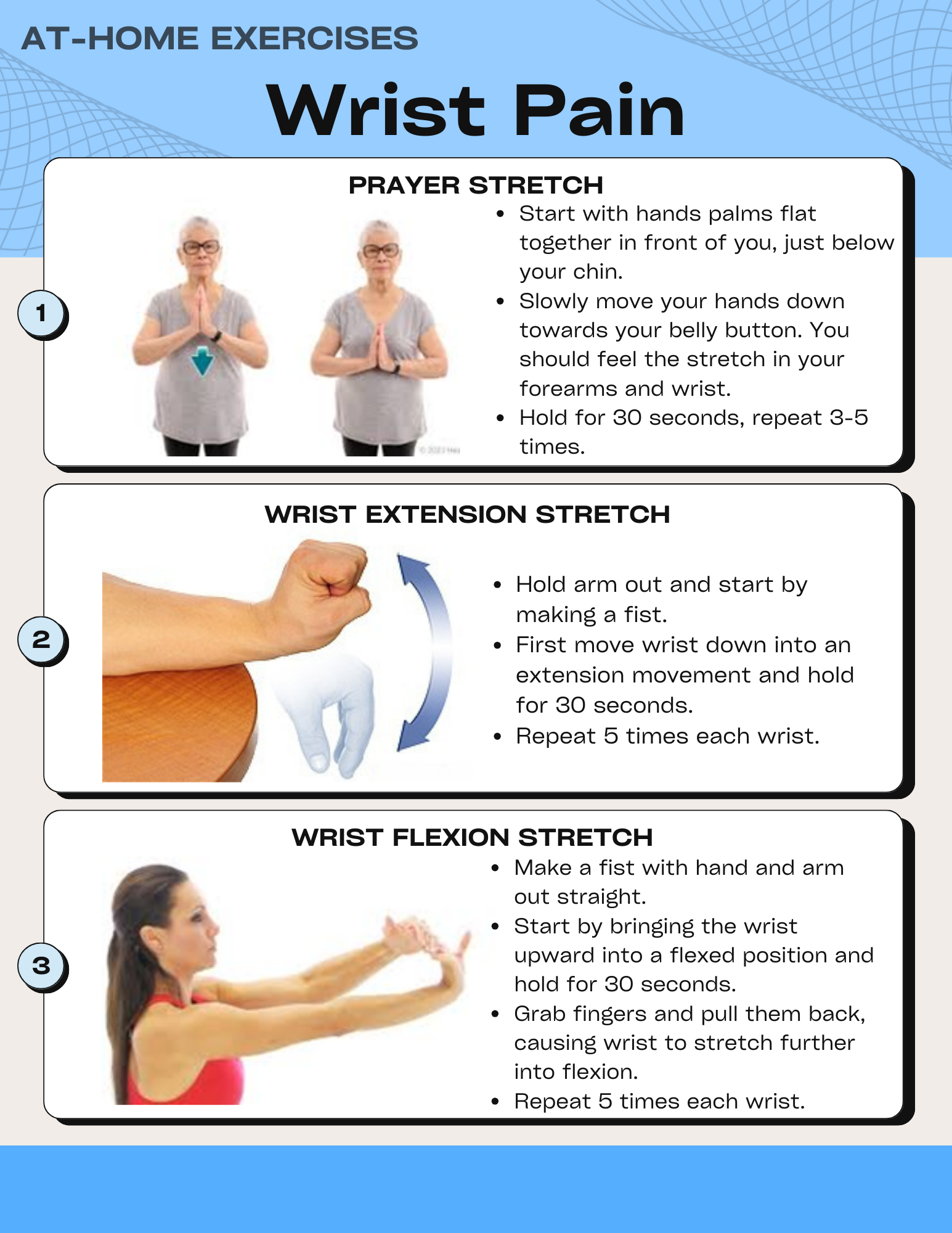 At Home Exercises for Wrist Pain Relief