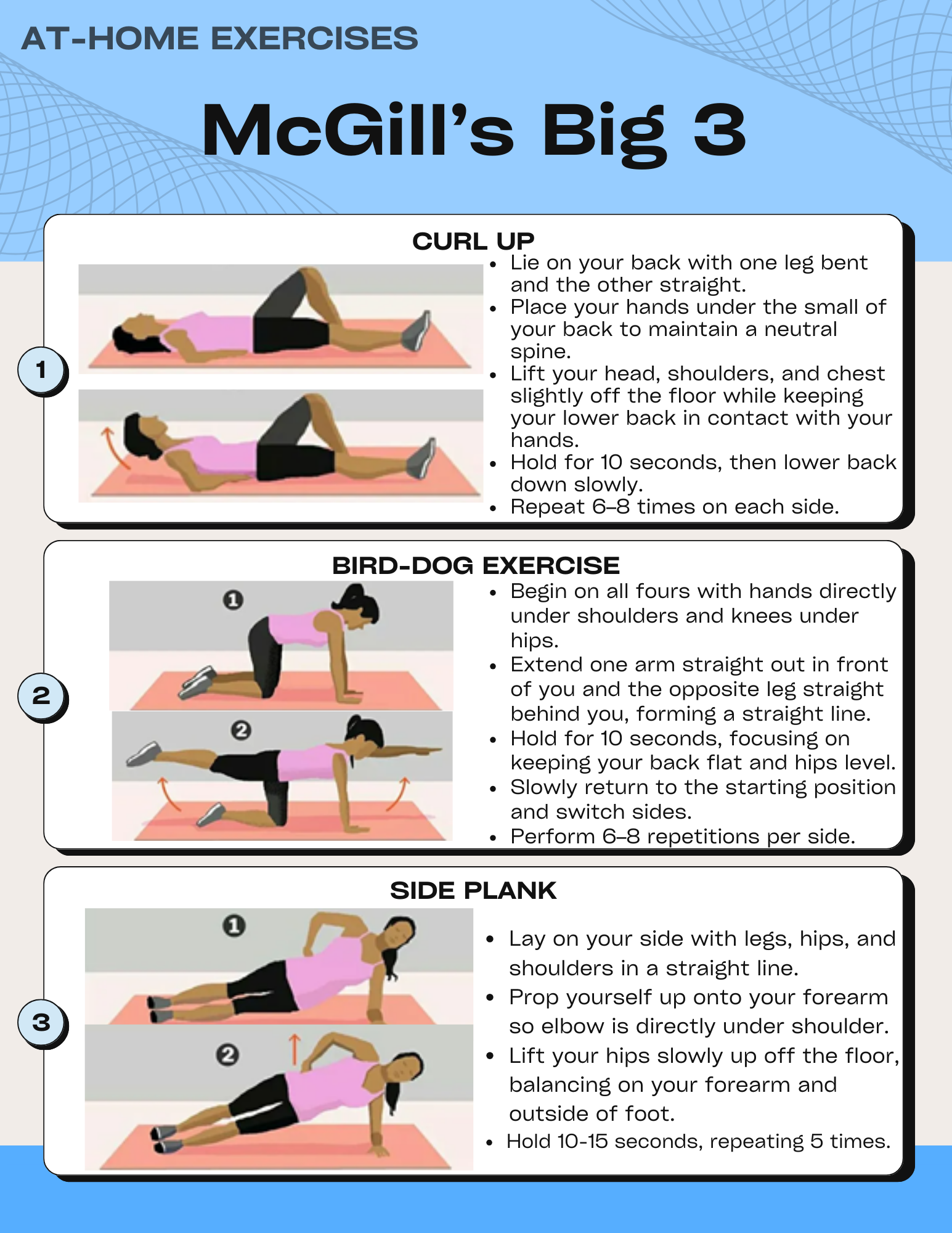 McGill's Big 3 Exercises for Spinal Health and Mobility
