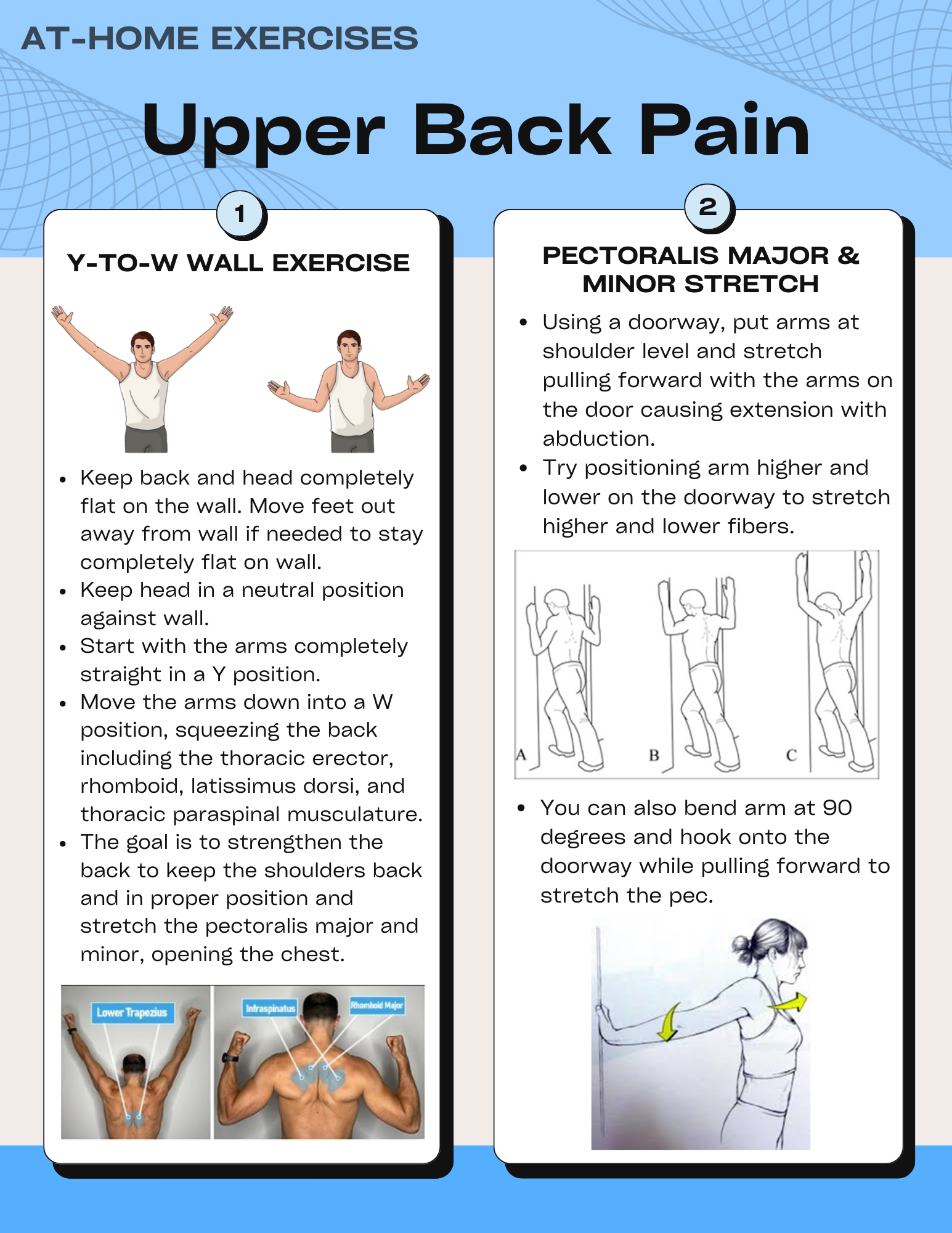 At Home Exercises for Upper Back Pain