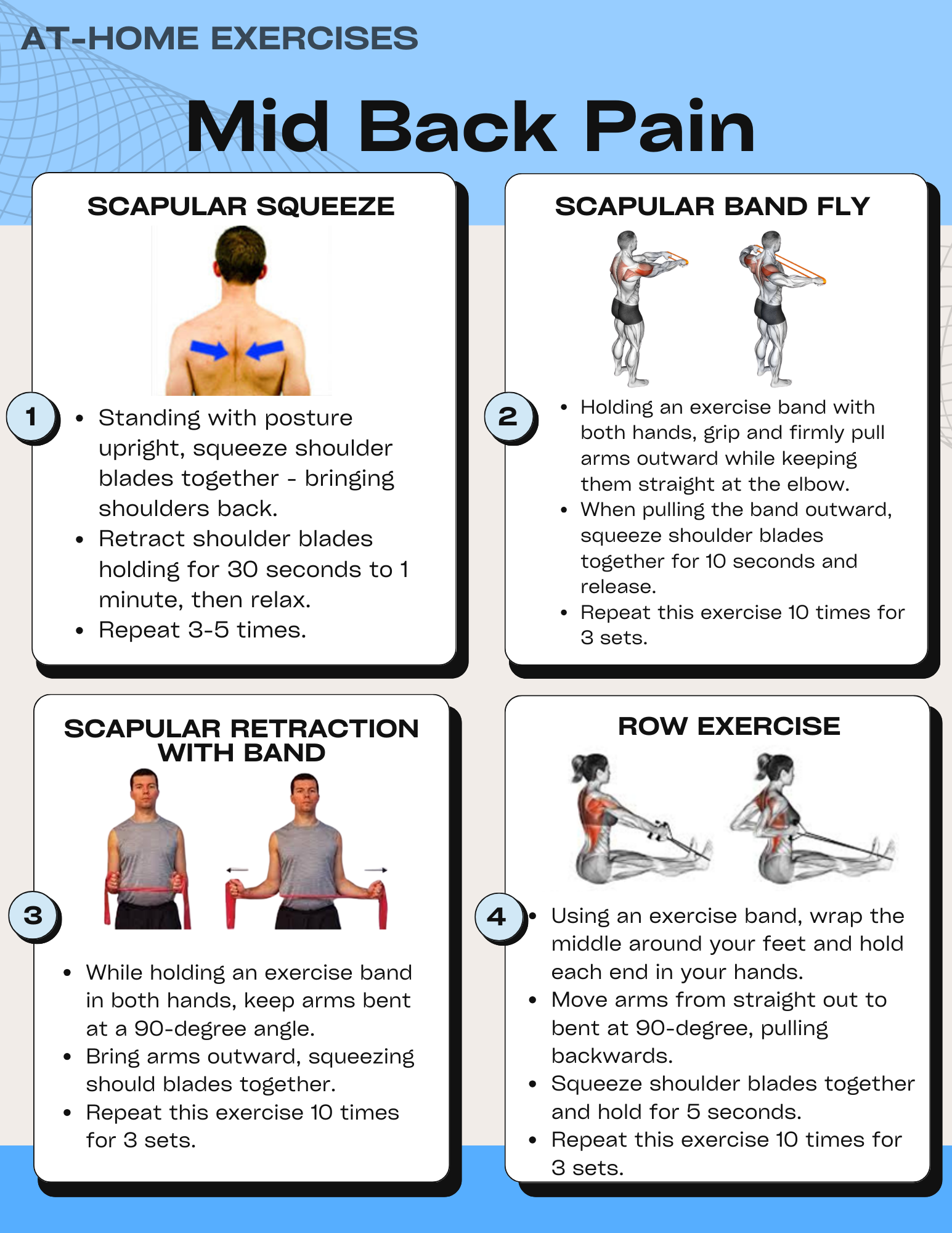 At Home Exercises to Help Relieve Mid-Back Pain