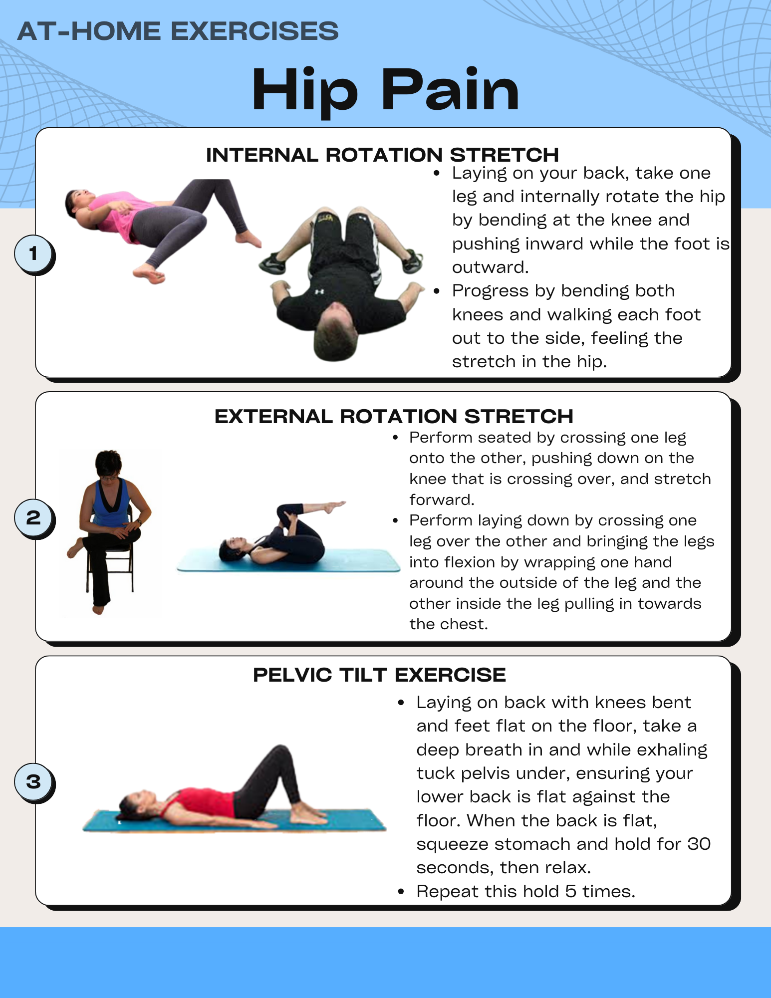 At Home Exercises for Hip Pain Relief