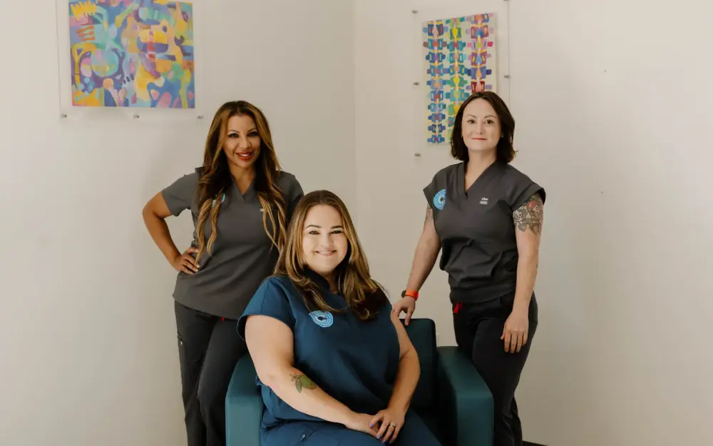The Circle Chiropractic team at the Lakewood Ranch clinic front desk